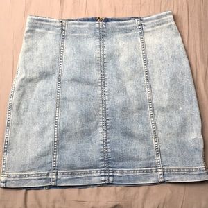 Denim free people skirt